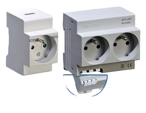 Встроенная розетка - MTZ-2PC - DIGITAL ELECTRIC - на DIN-рейке / 5 полюсов / промышленная