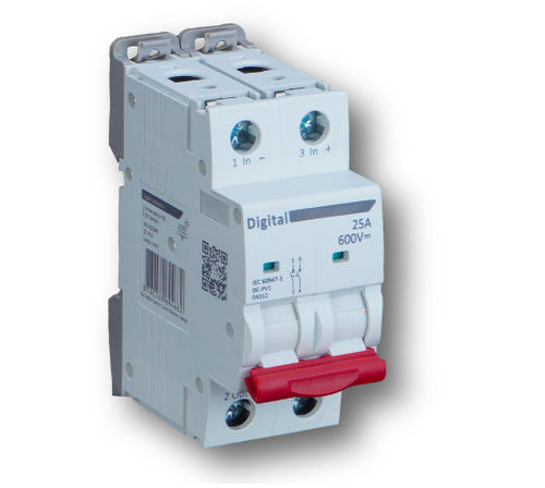 Ротационный разъединитель-выключатель - 04312 - DIGITAL ELECTRIC - 2 полюса / DC / на DIN-рейке