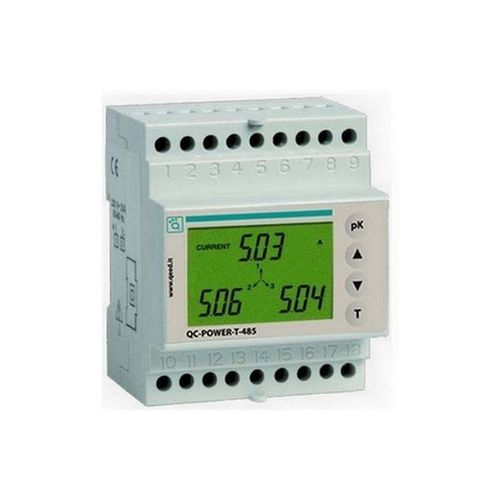 Трехфазовый Электрический счетчик электроэнергии - QC-POWER-T-485 - qeed - на DIN-рейке / RS-485 / с дисплеем LCD