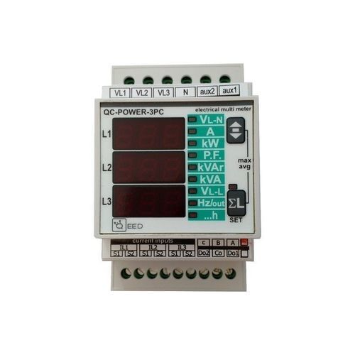 Трехфазовый Электрический счетчик электроэнергии - QC-POWER-3PC - qeed - на DIN-рейке / RS-485 / Modbus