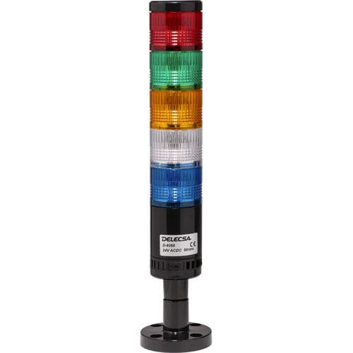 Световая колонна LED - D-8052 - DELECSA - постоянная / мигающая / 5-цветная