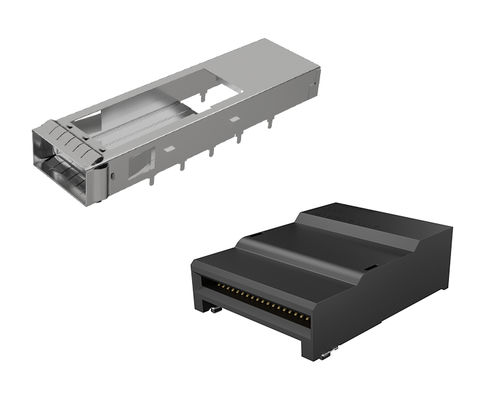 Соединитель для передачи данных - FCI - PCB / QSFP-DD / для сварки