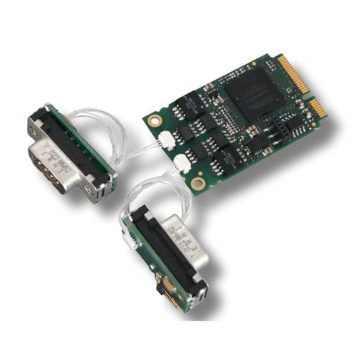 Интерфейсная плата Мини PCIe - CAN-PCIeMini/402-2-FD - esd electronics gmbh - FPGA / CANopen / CAN