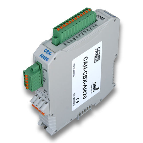 Аналоговый модуль входа/выхода - CAN-CBX-AI420 - esd electronics gmbh - CANopen / CAN Bus / 4 аналоговых входа