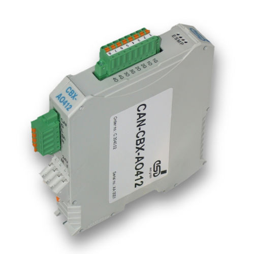 Аналоговый модуль входа/выхода - CAN-CBX-AO412 - esd electronics gmbh - CANopen / CAN Bus / 4 аналоговых выхода