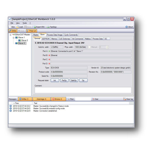 Программное обеспечение для контроля - EtherCAT Workbench - esd electronics gmbh - управления и конфигурации сети / разработки / для диагностики