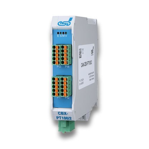 Входной модуль CANopen - CAN-CBX-PT100/2 - esd electronics gmbh - с 4 входами / 4 канала / для автоматизации процесса