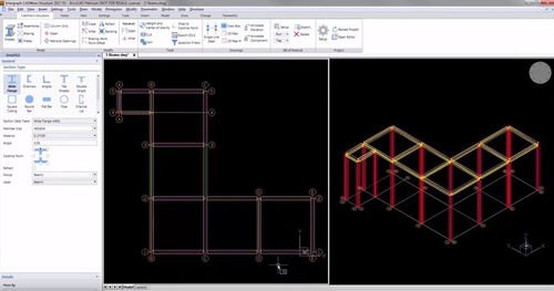 Программное обеспечение анализа структуры - CADWorx® Structure - Hexagon PPM - для автоматизации процесса / 3D-моделирования / CAO