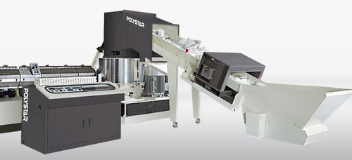 Одновинтовой экструдер - HNT-V series - Polystar Machinery Co., Ltd. - для утилизации / для PE