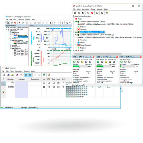 Программное обеспечение для анализа - canAnalyser series - IXXAT Automation - для эмуляции / для измерений / развития