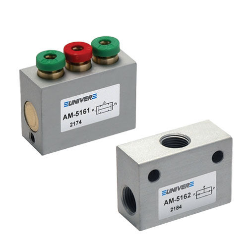 Клапан со сферическим золотником - AM-51 series - UNIVER Group - с пневматическим управлением / для контроля / с логической функцией