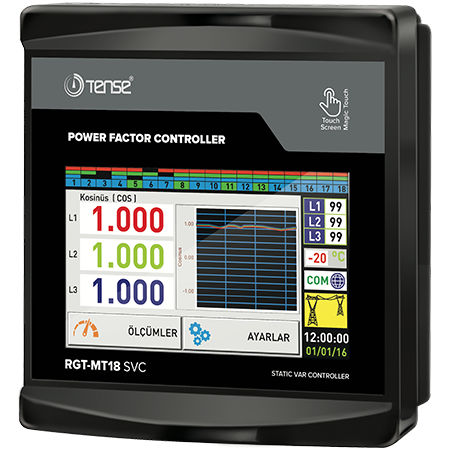 Цифровой регулятор коэффициента мощности - RGT-MT18 SVC - Tense Electronic