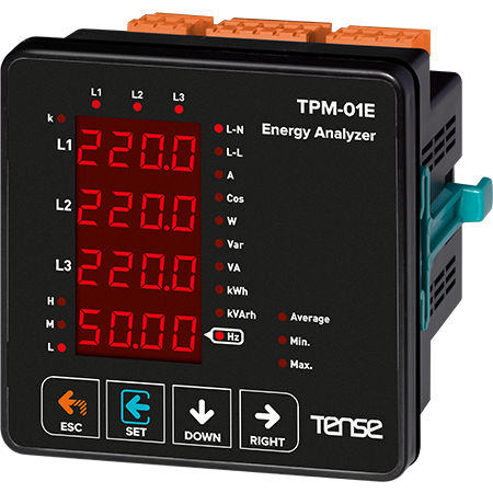 Анализатор сети перем. тока - TPM-01E - Tense Electronic - мощности / напряжения / коэффициента мощности