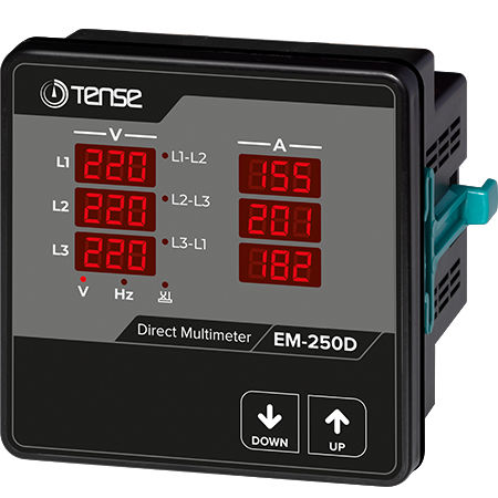 Цифровой мультиметр - EM-250D - Tense Electronic - крепление на панели / 300 В / 250 A