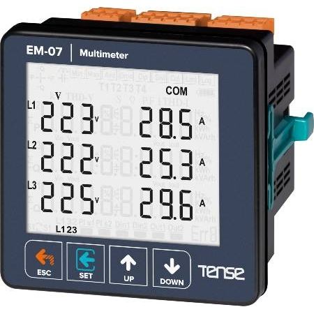 Цифровой мультиметр - EM-07 - Tense Electronic - крепление на панели / 300 В / 10000 A