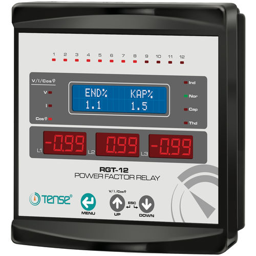 Трехфазовый регулятор реактивной мощности - RGT-12 - Tense Electronic - 12 уровней