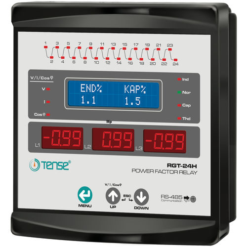 Регулятор реактивной мощности со встроенными коммуникациями - RGT-24H - Tense Electronic - трехфазовый / 24 уровня