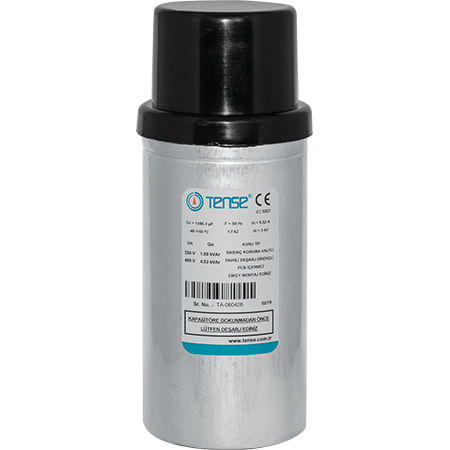 Конденсатор низкого напряжения - TMK-1.5 (230V) - Tense Electronic - с полипропиленовой металлизированной пленкой / цилиндрический / самовосстанавливающийся