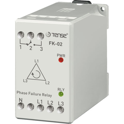 Защитное реле отсутствие фазы - FK-02 - Tense Electronic - трехфазовое / AC / для электрического двигателя