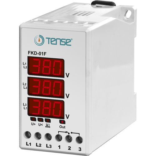 Цифровое защитное реле - FKD-01F - Tense Electronic - скачков напряжений / недонапряжение / порядка чередования фаз