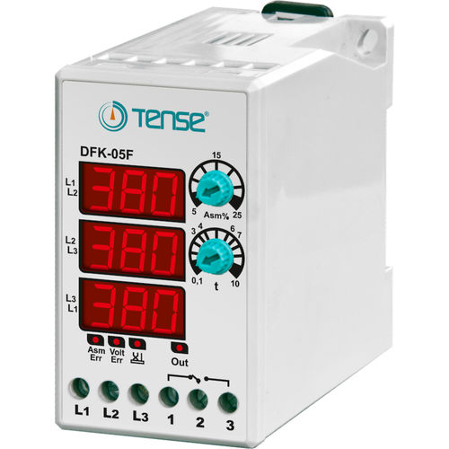 Цифровое защитное реле - DFK-05F - Tense Electronic - скачков напряжений / недонапряжение / порядка чередования фаз