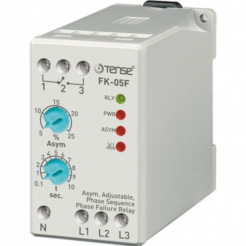 Защитное реле отсутствие фазы - FK-05F  - Tense Electronic - на DIN-рейке / регулируемое