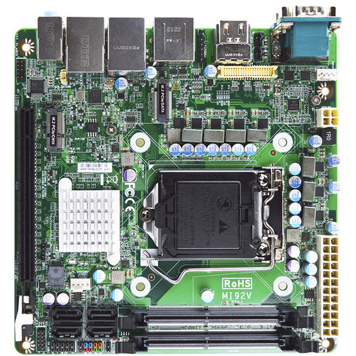 Материнская плата мини-ITX -  MI92V - Jetway Information Co., Ltd. - Intel® Celeron® / Intel® Pentium / Intel® Core i3