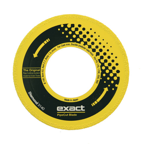Круговой пильный диск - Diamond X140 - Exact Tools Oy - с алмазом / для чугуна