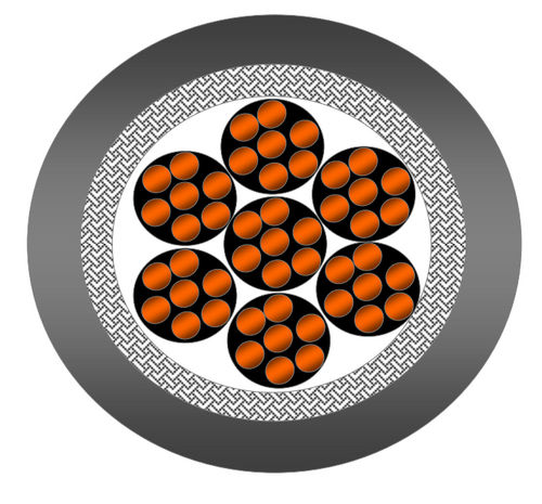 Оптический кабель для передачи данных - Data Flex YCY  - Prysmian Group - химически стойкий / многопроволочный / однопроводной