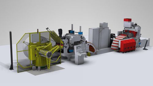Линия питания для лент для стали с высоким сопротивлением - Elma machine - с петлей