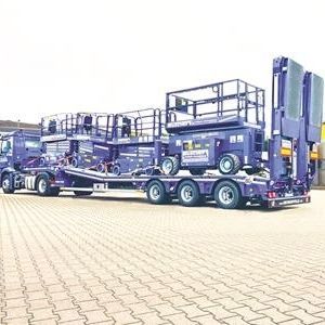 Сверхнизкий полуприцеп - MultiMAX Plus - Faymonville Distribution S.A. - вертлюг / для машины / для длинномерных грузов