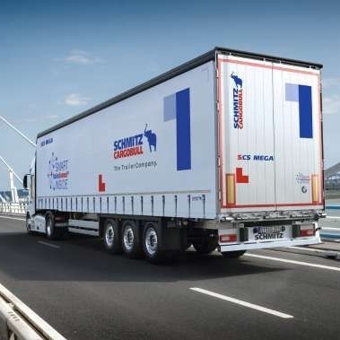 Полуприцеп для тяжёлой техники - S.CS MEGA - Schmitz Cargobull - с тентом / для пакетов / для гибкого шланга