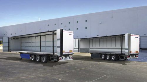 Холодильный полуприцеп - Schmitz Cargobull - трехосный / буксируемый / с поперечной загрузкой