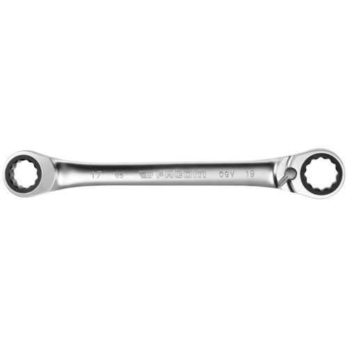 Шестигранный ключ 1/2" - 65.1/2X9/16 - FACOM - из хрома / со смещенными головками / компактный