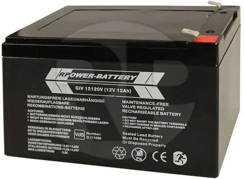 Аккумулятор AGM - GIV12120VP - RP-Technik - RPower Batteries - прямоугольный / CE / ISO