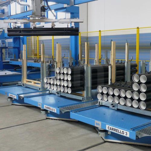 Роботизированный штабелер - RMP - IPM ITALIAN PLASTIC MACHINERY - для трубы из пластикового материала / автоматический / высокая скорость