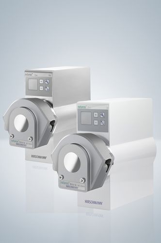 Насос для лабораторий - max. 100 rpm | rotarus® flow 50 series - Hirschmann Laborgeräte GmbH & Co. KG - перистальтический / для химических продуктов / распределительный