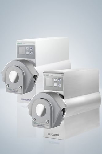 Насос для лабораторий - max. 500 rpm | rotarus® flow 100 series - Hirschmann Laborgeräte GmbH & Co. KG - перистальтический / для химических продуктов / с двигателем DC