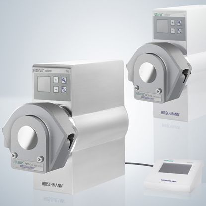 Насос для лабораторий - max. 500 rpm | rotarus® volume 100 series - Hirschmann Laborgeräte GmbH & Co. KG - перистальтический / для химических продуктов / с двигателем DC