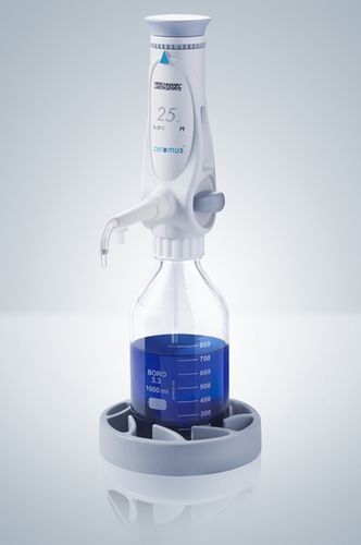 Распределитель с ручным управлением - 1 - 50 ml | ceramus® fix series - Hirschmann Laborgeräte GmbH & Co. KG - для флакона