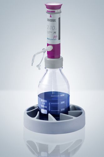Распределитель с ручным управлением - 2 - 60 ml | EM dispenser PP series - Hirschmann Laborgeräte GmbH & Co. KG - для флакона