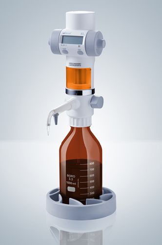 Цифровой распределитель для флакона - 10 - 50 ml | solarus® series - Hirschmann Laborgeräte GmbH & Co. KG