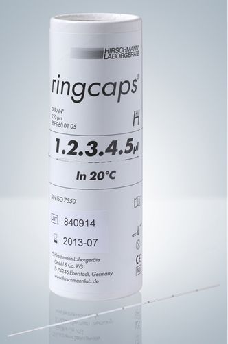 Капиллярная микропипетка - 1 - 200 µl | ringcaps® series - Hirschmann Laborgeräte GmbH & Co. KG - с ручным управлением