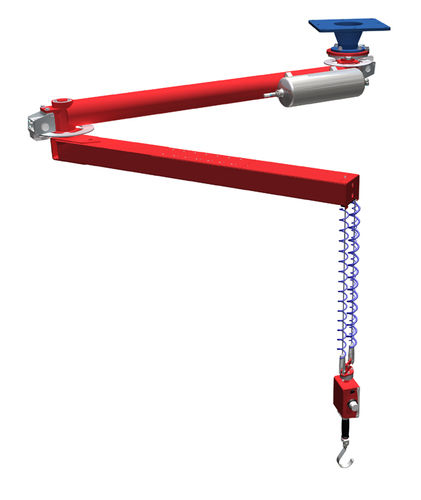 Пневматический подъемный манипулятор - max. 150 kg, 1 600 mm - HUSCH GmbH - с подъемником / подвесной / с кабелем для подъема