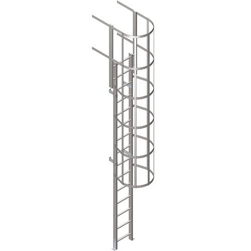 Выдвижная лестница из стеклопластика - CSCALA1UF - M.M. srl - простая / с кринолином