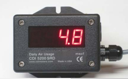 Объемный расходомер - CDI 5200 SRD - UNIVERSAL FLOW MONITORS - для сжатого воздуха / с индикатором / дистанционный