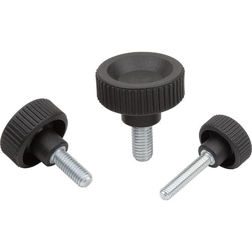 Винт с креплением - K1473 series - HEINRICH KIPP WERK GmbH & Co. KG - с рифленой цилиндрической головкой / Torx / из стали