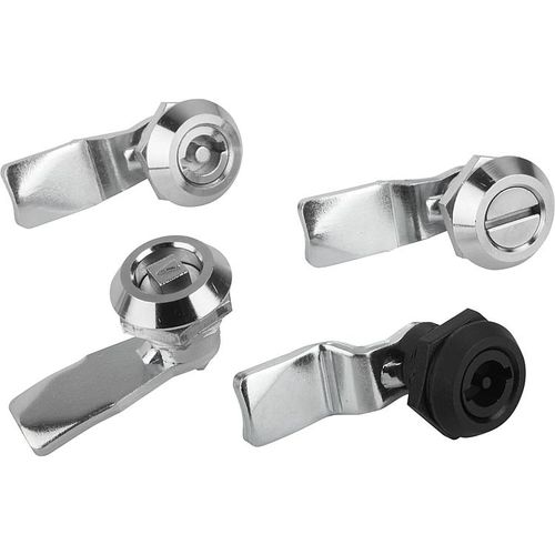 Врезной замок с ключом - K0522 series - HEINRICH KIPP WERK GmbH & Co. KG - 1/4 поворота / для двери / из цинка