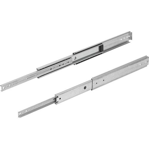 Телескопический салазки - K1581 series - HEINRICH KIPP WERK GmbH & Co. KG - из стали / в форме C