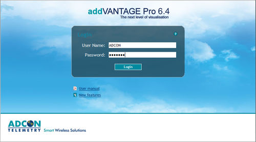 Программное обеспечение для базы данных ODBC - addVANTAGE Pro 6.4 - Adcon Telemetry - для визуализации / для двигателя / для промышленности
